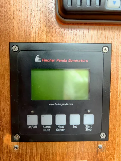 Rafel Yacht Photos Pics Fischer Panda generator control on Hunter 45 Center Cockpit, year 2006.