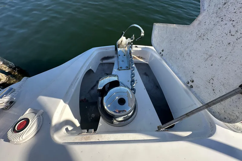  Yacht Photos Pics Anchor system on 2025 NX Boats 370, featuring a sleek, modern design.