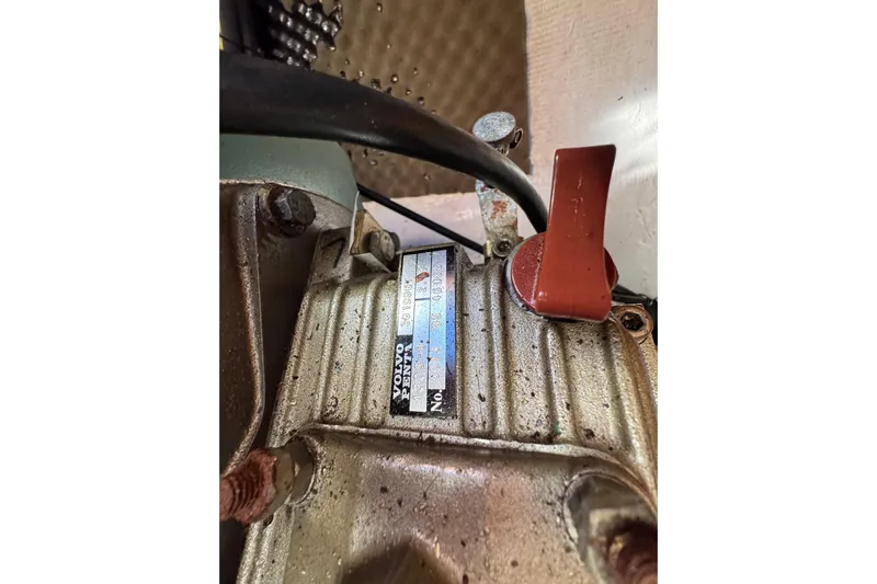 Betty Mae Yacht Photos Pics Volvo Penta engine component in a 2006 Lagoon 380 catamaran.