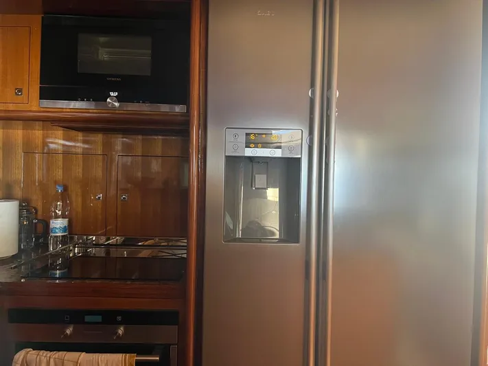  Yacht Photos Pics Galley kitchen in 2015 Selene 59 Ocean Clipper yacht with modern appliances.