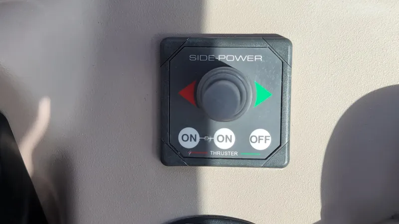 Sea Jazz Yacht Photos Pics Side-Power thruster control panel on 2007 Sea Ray 340 Sundancer boat.