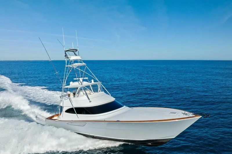 Sin Pelo Yacht Photos Pics 2023 Viking 64 Convertible- SIN PELO- Profile