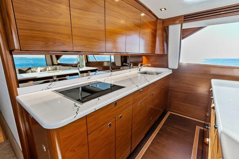 Sin Pelo Yacht Photos Pics 2023 Viking 64 Convertible- SIN PELO- Galley