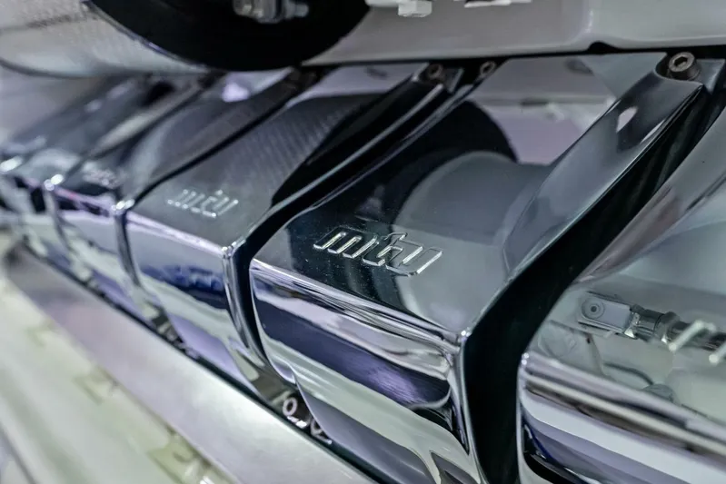 Sin Pelo Yacht Photos Pics 2023 Viking 64 Convertible- SIN PELO- Engine Room