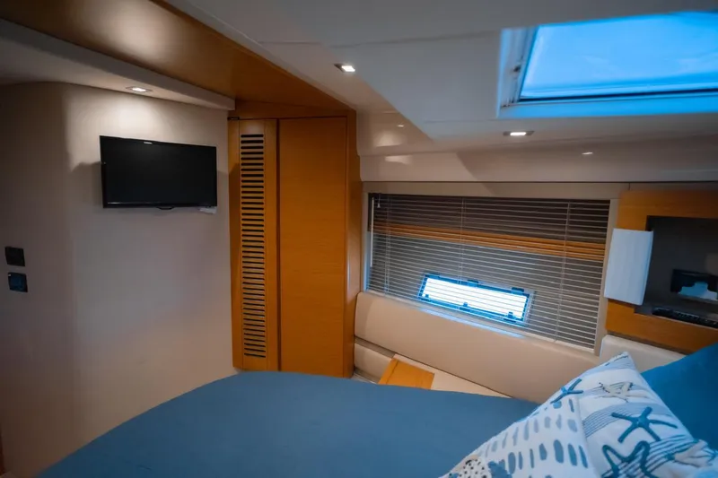 Seanner Yacht Photos Pics Luxurious interior of 2014 Azimut 45 Flybridge yacht with modern amenities and stylish design.