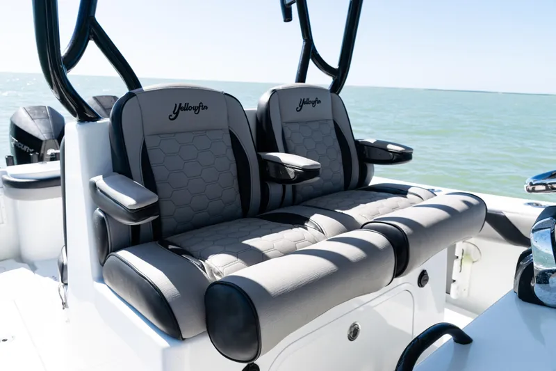  Yacht Photos Pics 2019 Yellowfin 36 Offshore boat seats with ocean view.