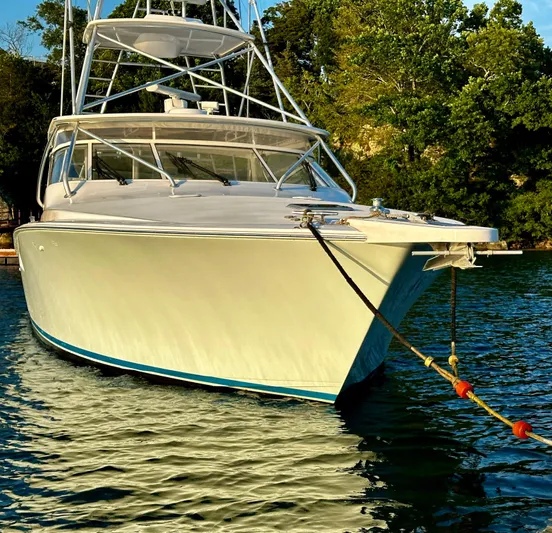 Shangri-la-de-dah Yacht Photos Pics 2005 Viking Yachts 45’ Open Express “SHANGRI LA DE DAH” Offered by Northstar Yacht Sales - Please Contact: Chris Carney, CPYB at 401-633-2070