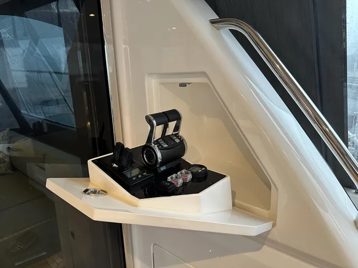 F65020 Yacht Photos Pics 2024 Princess F65 yacht control panel with sleek design and modern equipment.