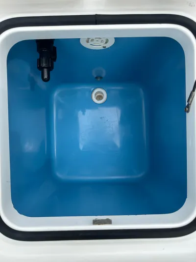  Yacht Photos Pics Blue interior of a Young 27 model cooler, 2019.