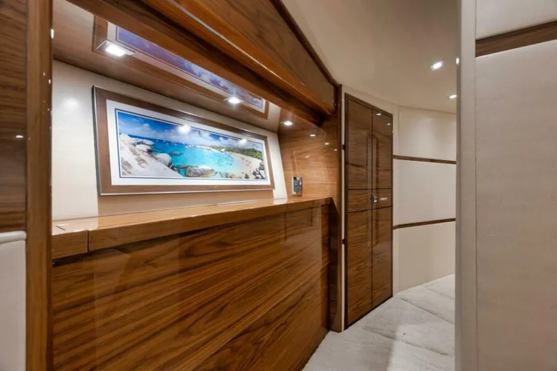 Galati Yacht Sales Trade Yacht Photos Pics 2024 Viking 68 Convertible- GYS TRADE- Companionway