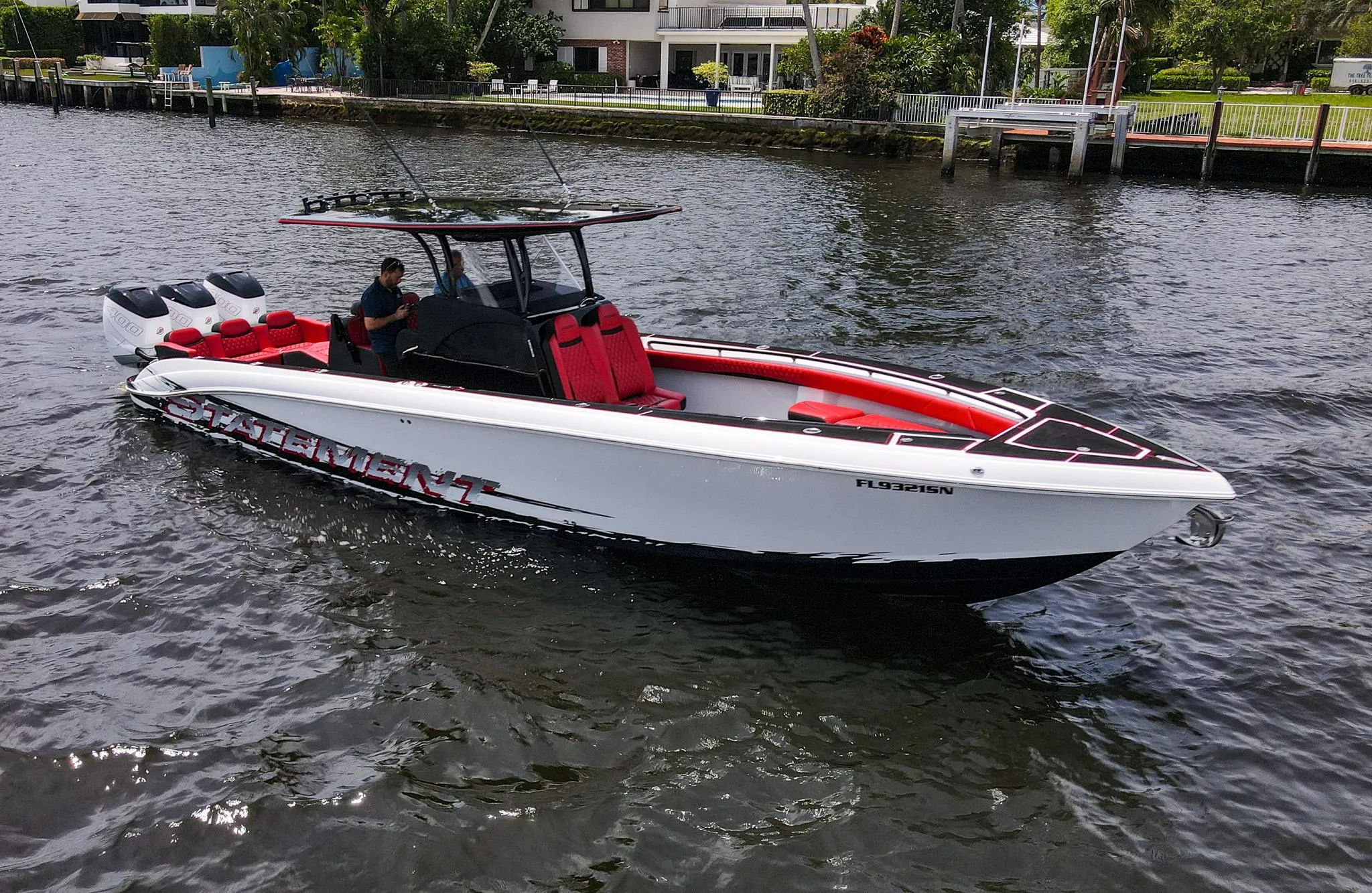 2020 Statement 380 Open boat on water, luxurious design.