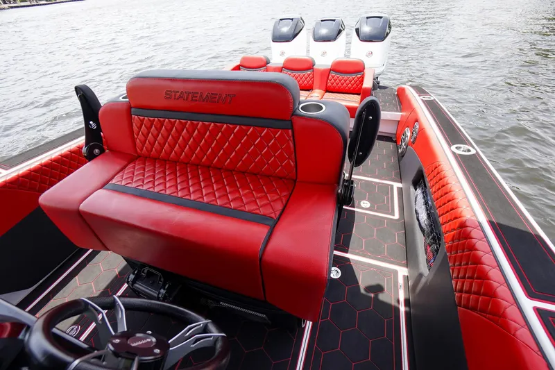  Yacht Photos Pics Luxurious interior of Statement 380 Open boat, year 2020.
