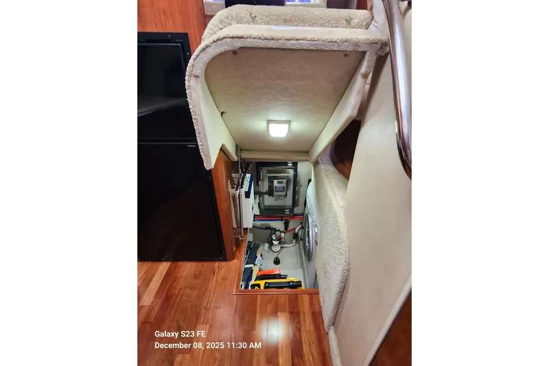 Magnolia Belle Yacht Photos Pics Under stairway access to utility/storage area
