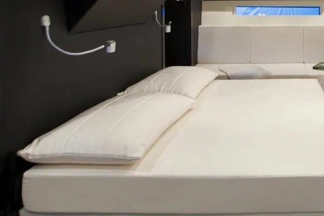  Yacht Photos Pics Luxurious bedroom interior on 2013 Wally 55 yacht with modern design.