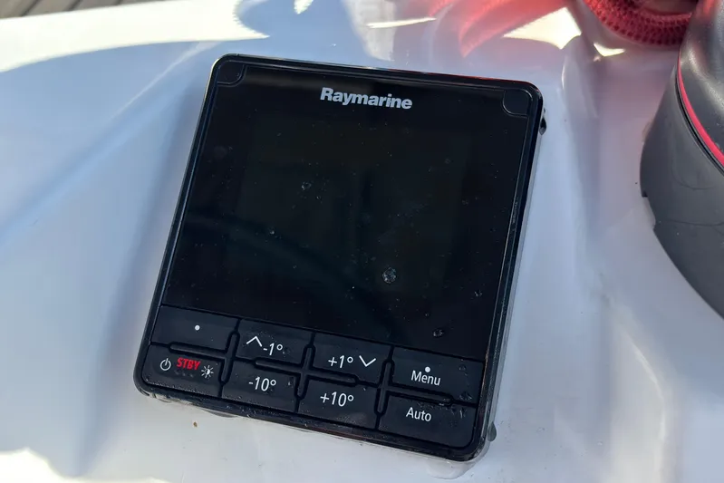 Eclipse Yacht Photos Pics Raymarine control panel on 2018 Jeanneau Sun Odyssey 389 yacht.