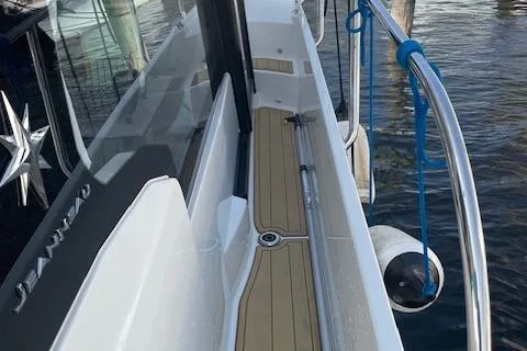  Yacht Photos Pics 2020 Jeanneau NC 1095 Fly yacht deck with sleek design and modern features.