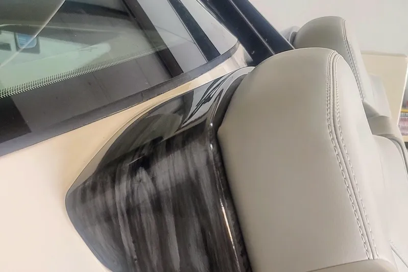 Maryanray Yacht Photos Pics 2024 Scout 377 LXF Custom Paint Enhancements in Faux Teak Pattern