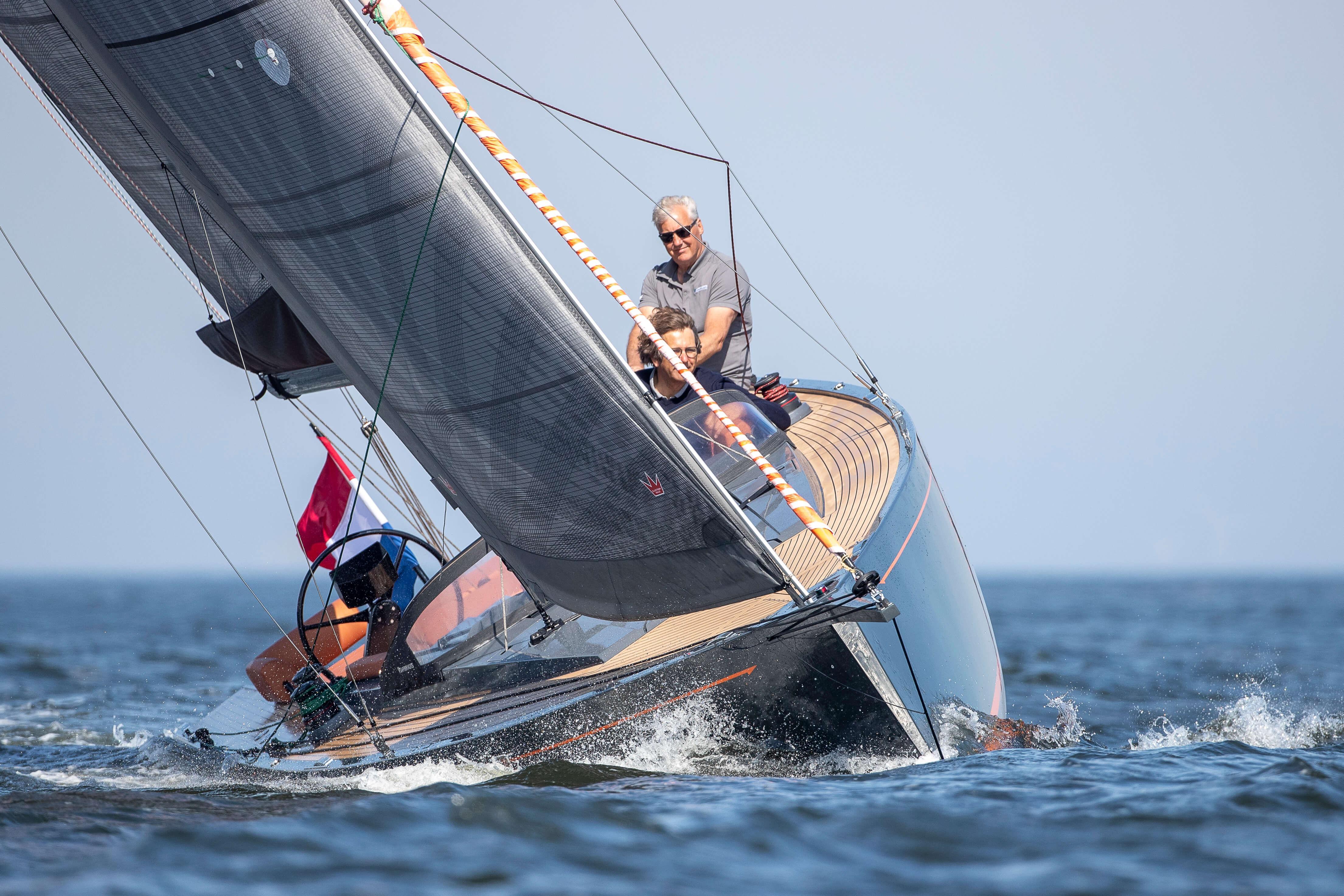 Saffier SE 33 Life 2026 sailing on open water with two people onboard.