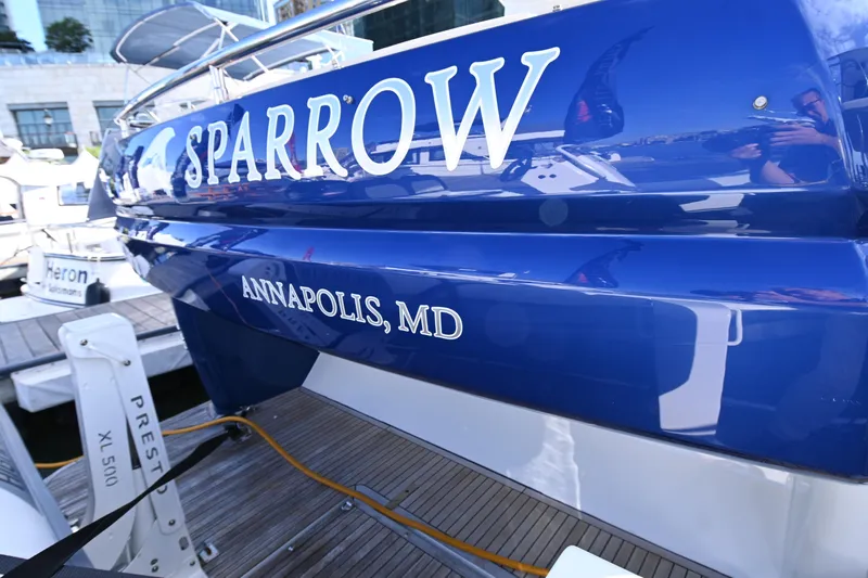 Sparrow Yacht Photos Pics Azimut Magellano 50 yacht named "Sparrow" docked in Annapolis, MD, 2014 model.