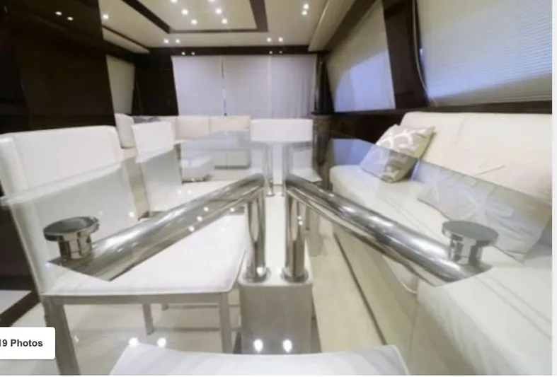 Miss C Yacht Photos Pics Luxurious interior of Uniesse 65 MY yacht, year 2009.