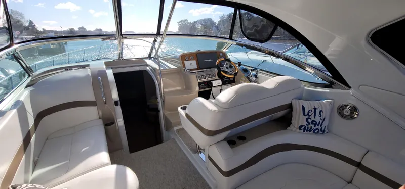  Yacht Photos Pics Interior of a 2012 Formula 37 Performance Cruiser with luxurious seating area.