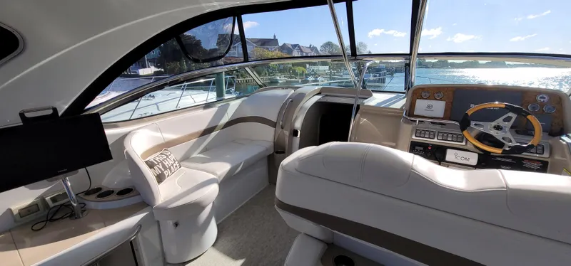  Yacht Photos Pics Interior of a 2012 Formula 37 Performance Cruiser with modern cockpit.