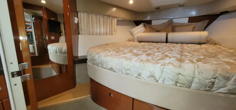  Yacht Photos Pics Interior of a 2012 Formula 37 Performance Cruiser with luxurious bed.