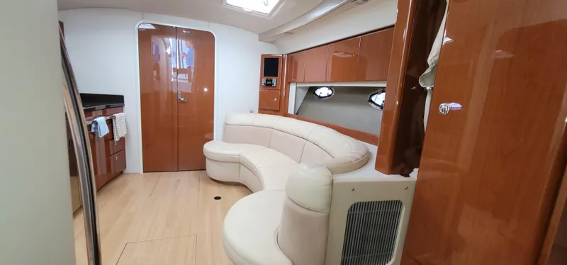  Yacht Photos Pics Interior of a 2012 Formula 37 Performance Cruiser with elegant furnishings.