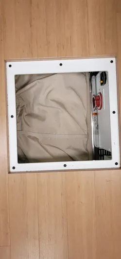  Yacht Photos Pics Access hatch on wood deck of 2012 Formula 37 Performance Cruiser.