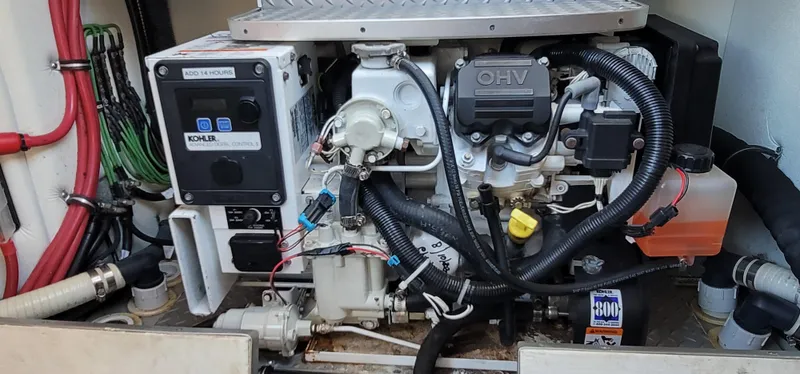  Yacht Photos Pics Engine compartment of a 2012 Formula 37 Performance Cruiser.