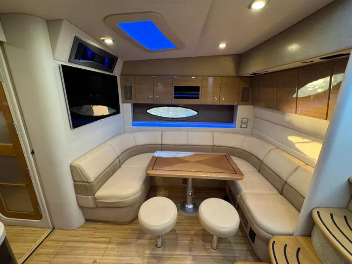  Yacht Photos Pics Luxurious interior of 2016 Formula 45 Yacht with plush seating and modern design.