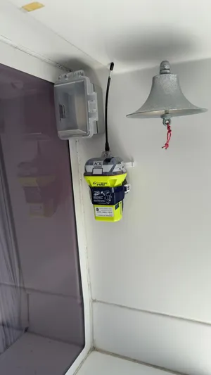 Aquamarine Yacht Photos Pics Emergency equipment and bell on 2013 Lagoon 450 F yacht.