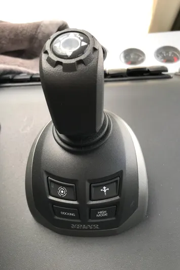  Yacht Photos Pics Joystick control panel on 2021 Fairline Targa 45 GT yacht.