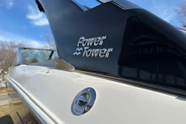  Yacht Photos Pics 2023 Regal 2800 Bowrider with Power Tower feature, close-up view.