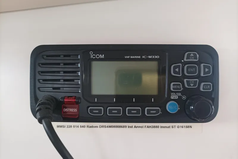 Ritual Yacht Photos Pics Icom IC-M330 VHF marine radio on a 2020 Beneteau First 53 yacht.