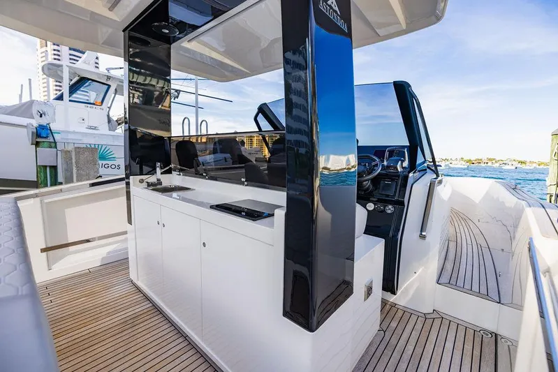  Yacht Photos Pics 2023 Astondoa 377 yacht interior with sleek design and modern amenities.
