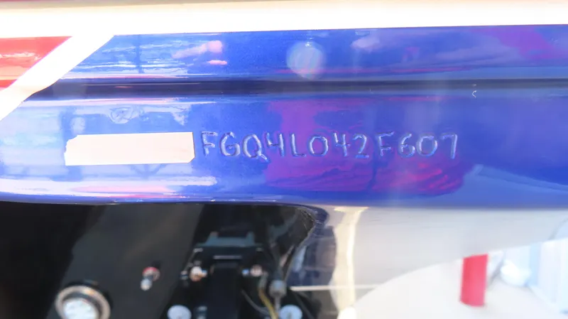  Yacht Photos Pics Hull identification number on a 2007 Fountain 42 Lightning boat.