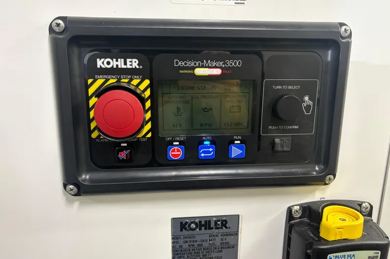 Orion Yacht Photos Pics Kohler Decision-Maker 3500 control panel in 2018 Carver C52 Coupe.