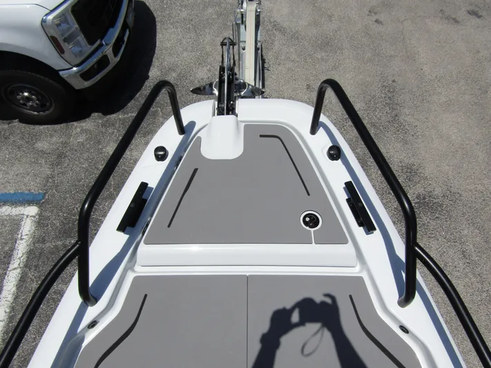  Yacht Photos Pics 2024 BRABUS SHADOW 300 CT boat deck with sleek design and modern features.