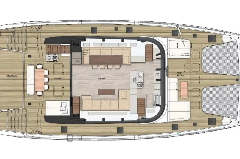 Otoctone Yacht Photos Pics GA - Main Deck