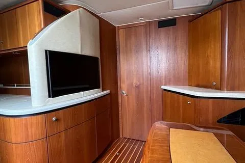  Yacht Photos Pics Interior of 2007 Tiara Yachts 4300 Sovran with wood cabinetry and modern design.