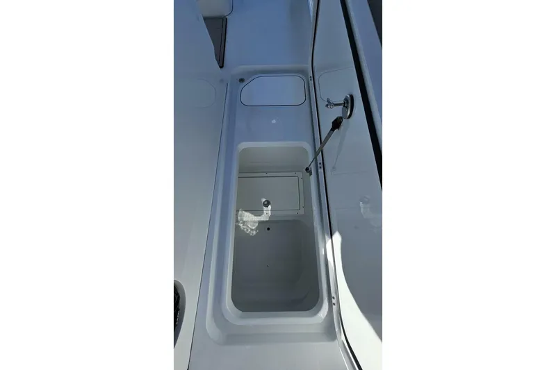  Yacht Photos Pics 2025 Costa Custom Boats 34ST interior compartment detail, showcasing sleek design and functionality.