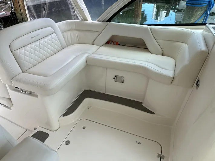 37 Grady White Freedom Yacht Photos Pics Luxurious seating area on a 2017 Grady-White Freedom 375 boat.