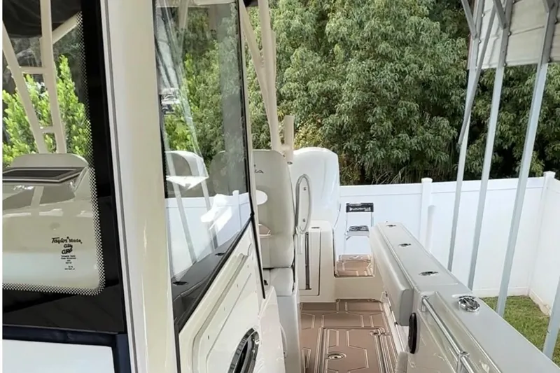  Yacht Photos Pics 2018 Cobia 344 Center Console boat interior with sleek design and modern features.