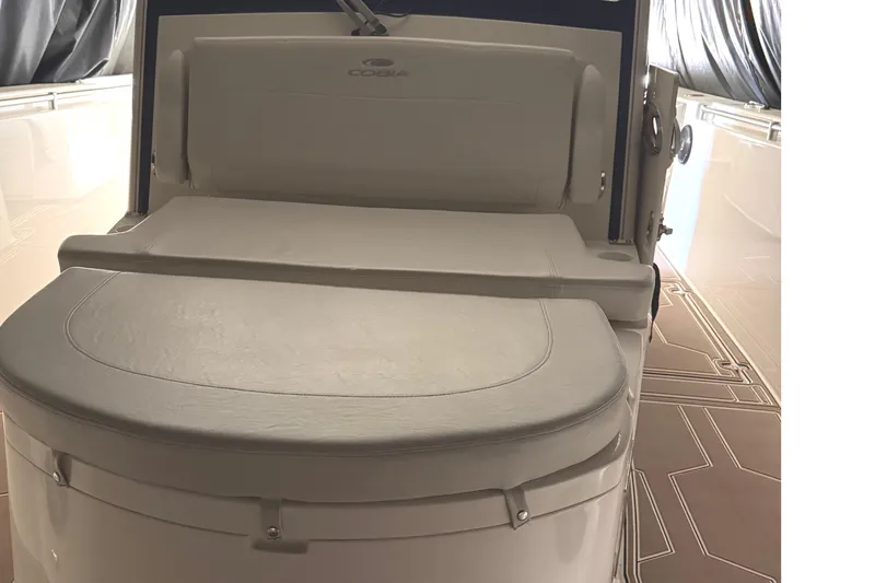  Yacht Photos Pics 2018 Cobia 344 Center Console boat interior seating area.