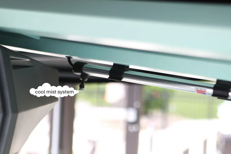  Yacht Photos Pics 2024 Nautique Super Air Nautique G23 cool mist system detail.