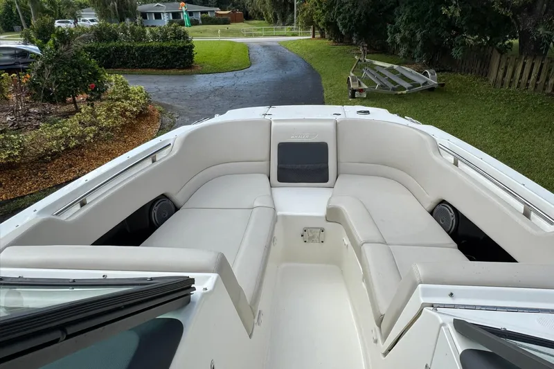 Yacht Photos Pics 2019 Boston Whaler 230 Vantage boat with spacious seating and sleek design.