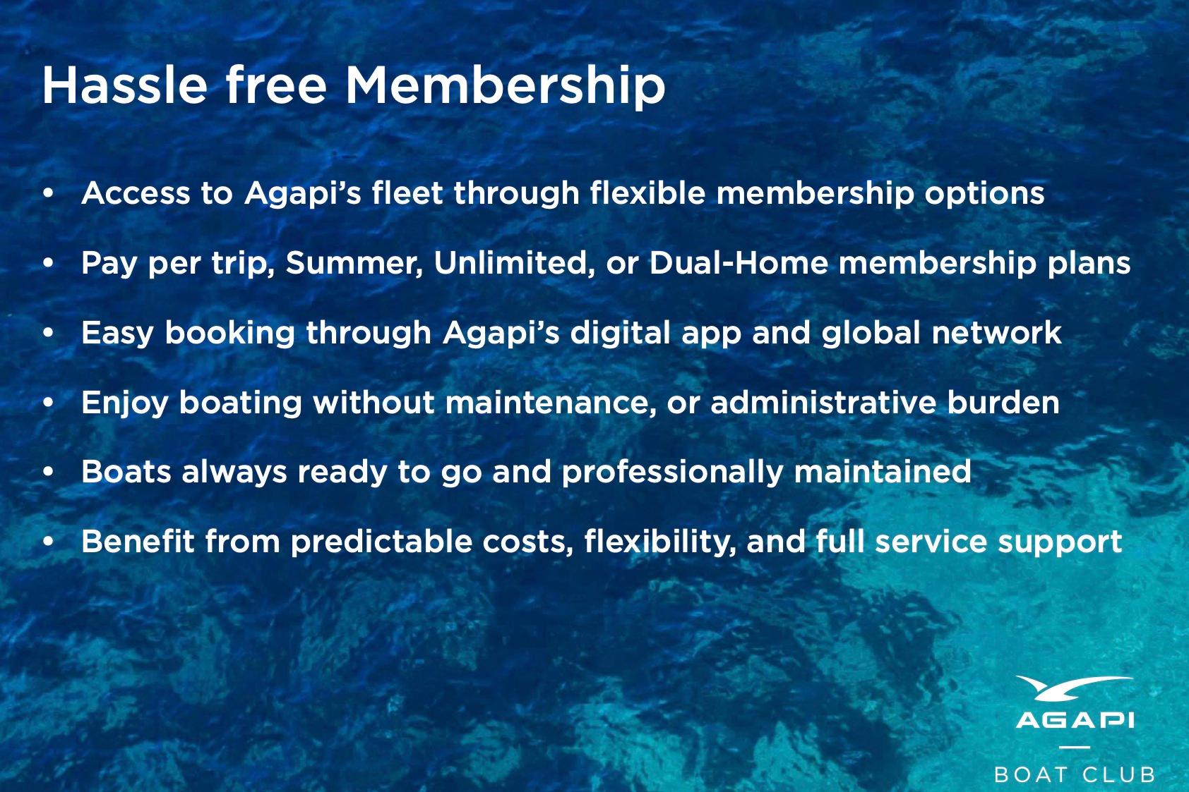 Hassle-free membership benefits with AGAPI 950, flexible plans, easy booking, and full service support.