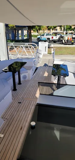 Cat40 Yacht Photos Pics 2022 Catamaran PRJ Cat40 deck with modern seating and sleek design.