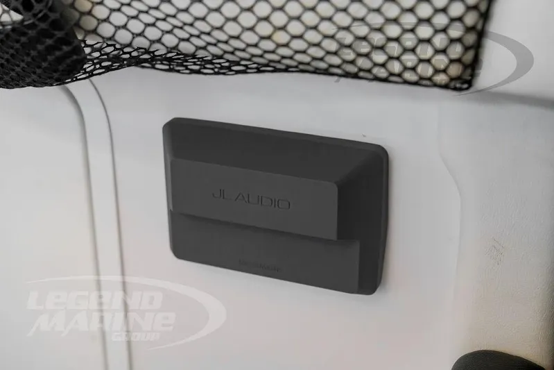  Yacht Photos Pics JL Audio speaker on 2023 Nor-Tech 390 Sport Center Console boat interior.